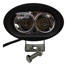 NEBLINERO OVALADO NEGRO 2LED CON BASE BRM
